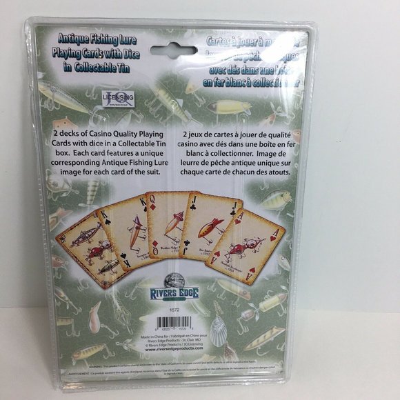 Rivers Edge Playing Cards And Dice Lures Of The Past Antique Lure Pictures New - Picture 2 of 12